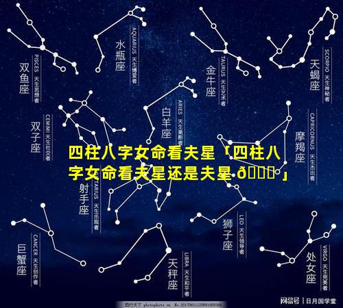 四柱八字女命看夫星「四柱八字女命看夫星还是夫星 🐘 」